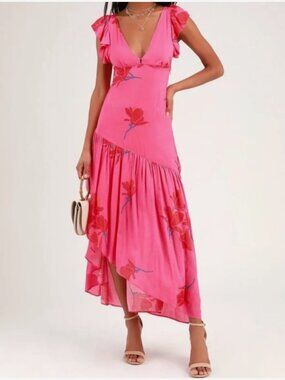 Free People Pink Maxi - Hibuscus Dress